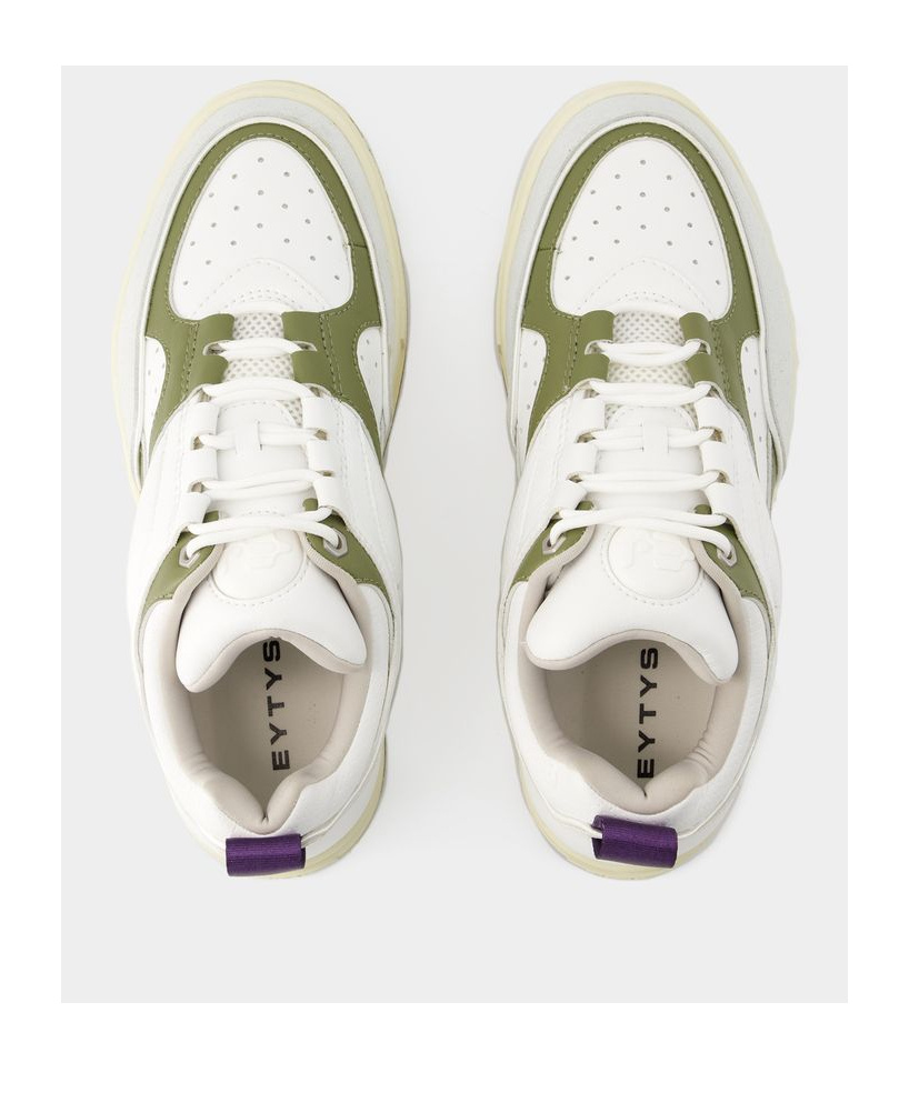 Eytys Sidney Faux-leather Trainers In Nude
