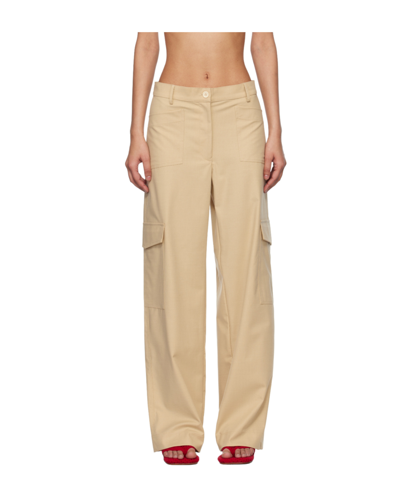 Gimaguas Beige Audrey Trousers In Neutral