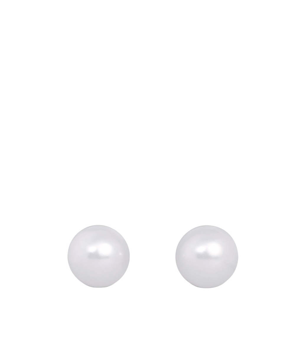 Celine Logo Earrings In White