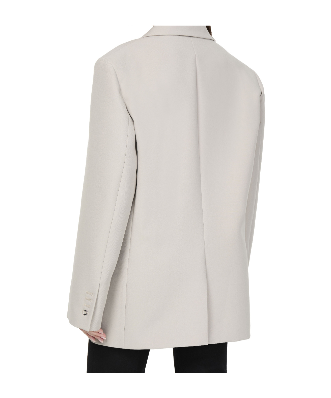 Coperni Long-sleeved Suit Jacket In White