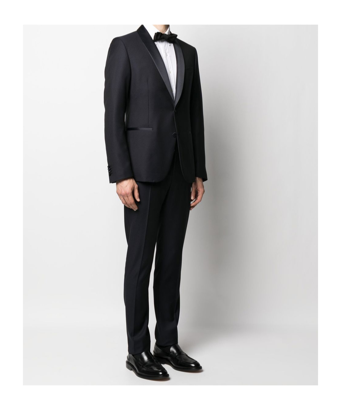 Corneliani Navy Blue Single-breasted Slim-cut Dinner Suit