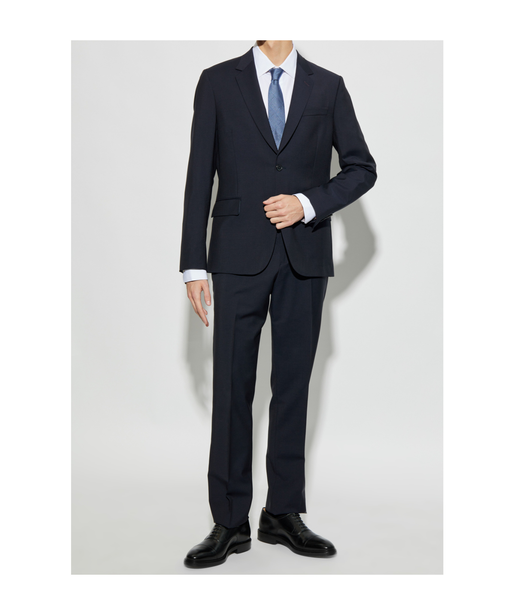 Shop Paul Smith Single-breasted Long-sleeved Suit In Black