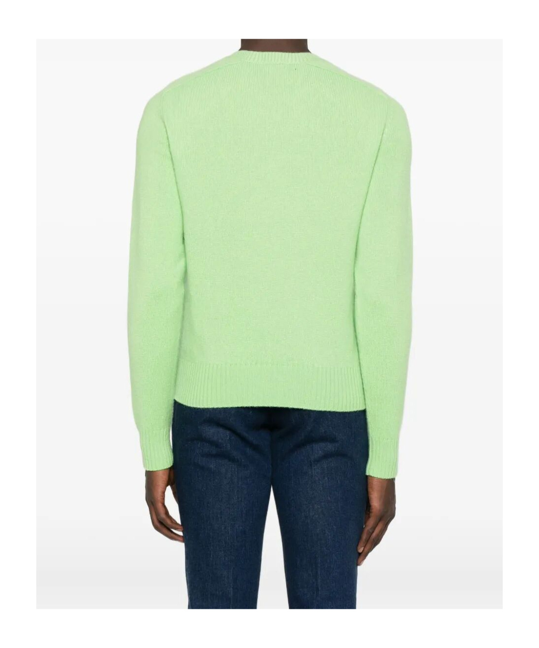 Tom Ford Cashmere Crew Neck Sweater Long Sleeves In Green