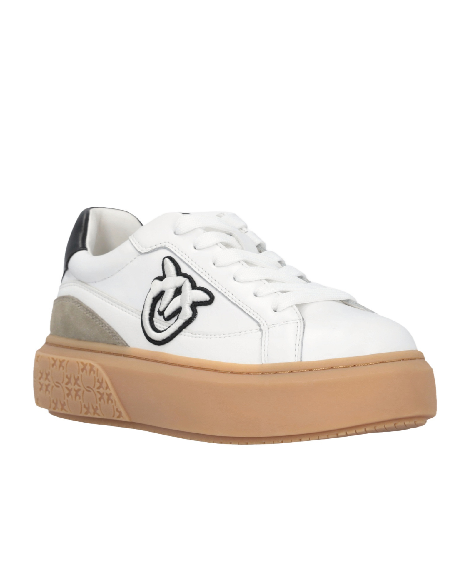 Pinko Platform Trainers In White