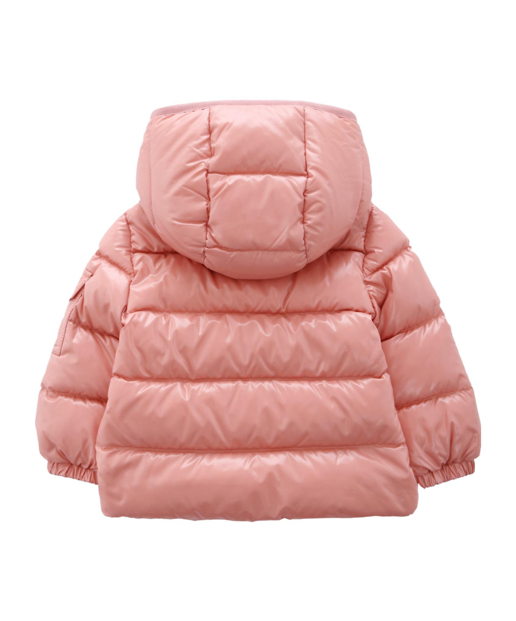 Moncler Long Sleeve Cotton Coat In Pink