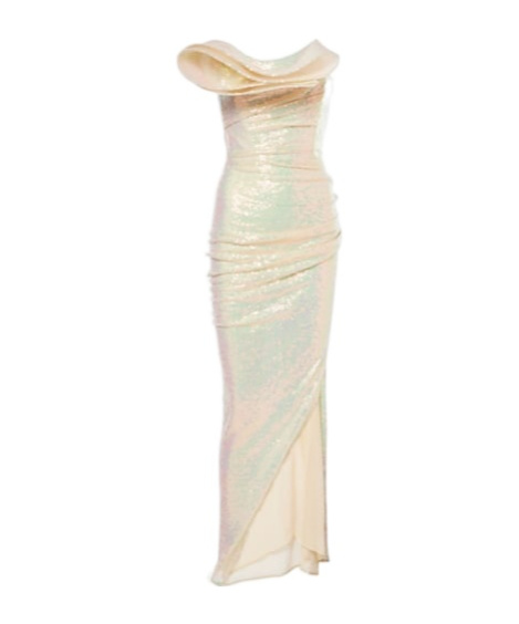 Maticevski Exhilarate Ruffled Sequined Gown In Multi