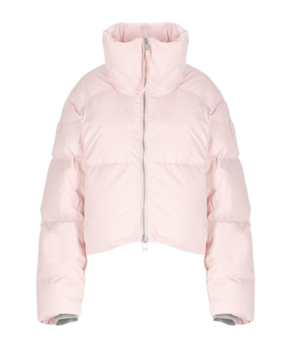 Canada Goose High-collar Long-sleeved Down Jacket In Pink