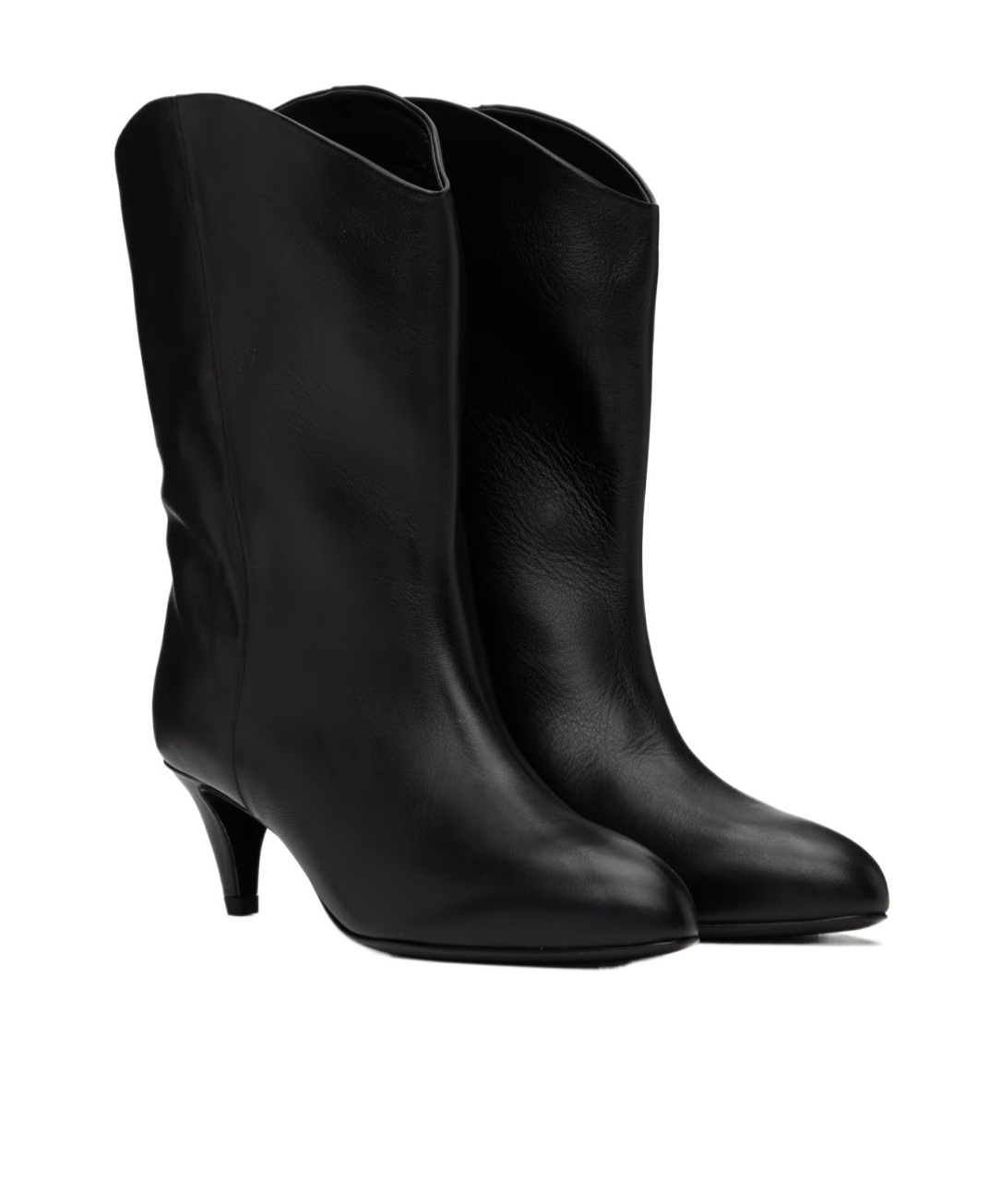 By Far Osage Pointed Short Boots In Black
