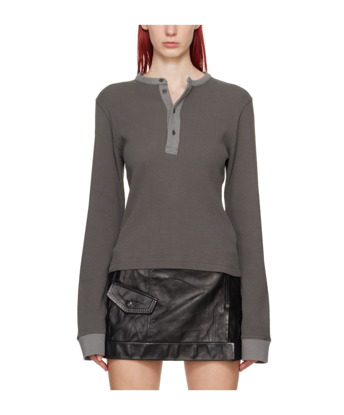 Acne Studios Long-sleeved T-shirt In Black