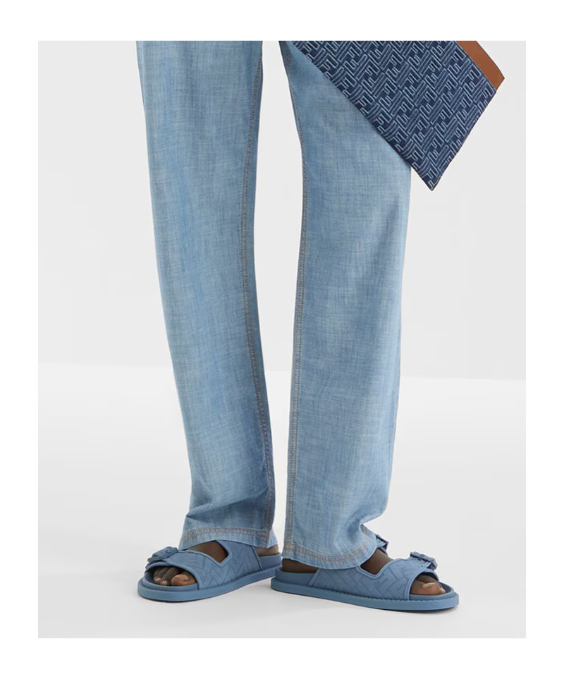Fendi Double-buckle Ff-pattern Sandals