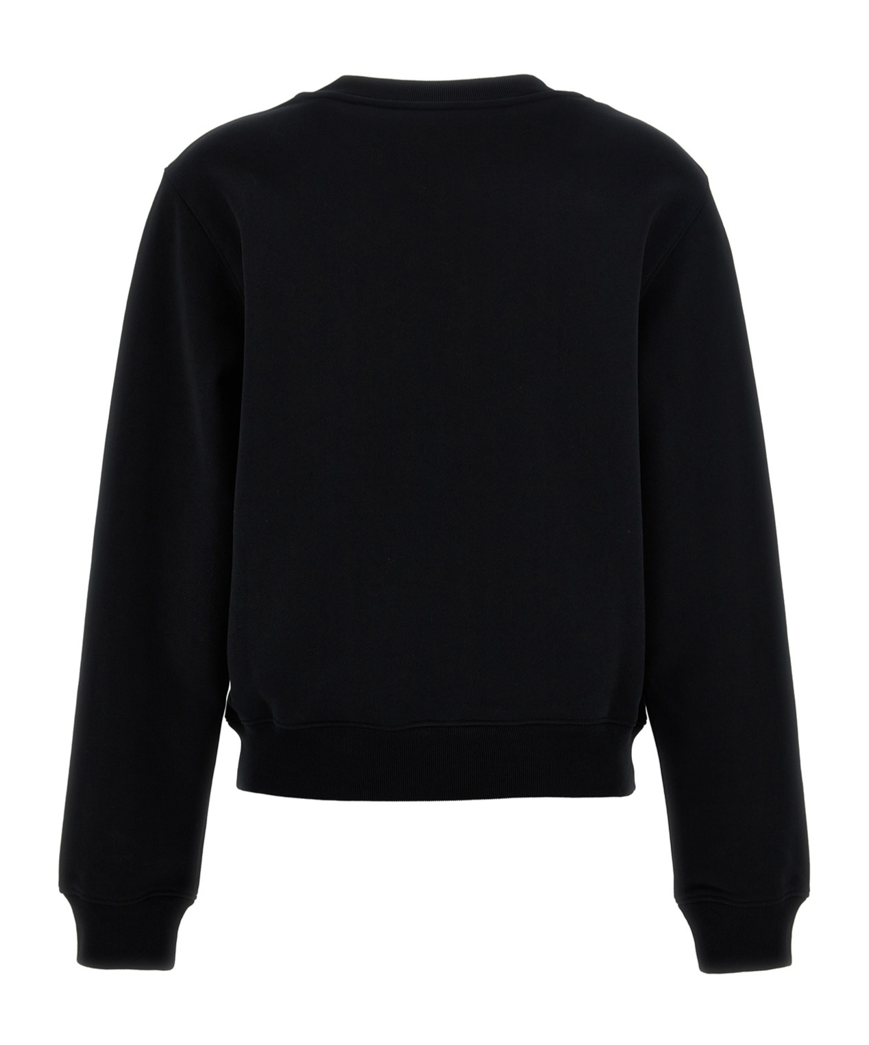 Moschino Printed Cotton Jersey Sweatshirt In Black