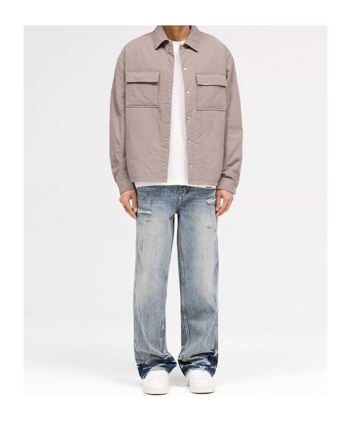 Represent R3 Distressed Jeans In Gray