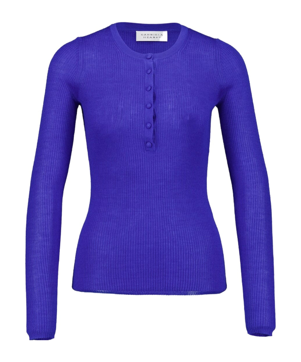 Gabriela Hearst Julian Henley Top In Blue