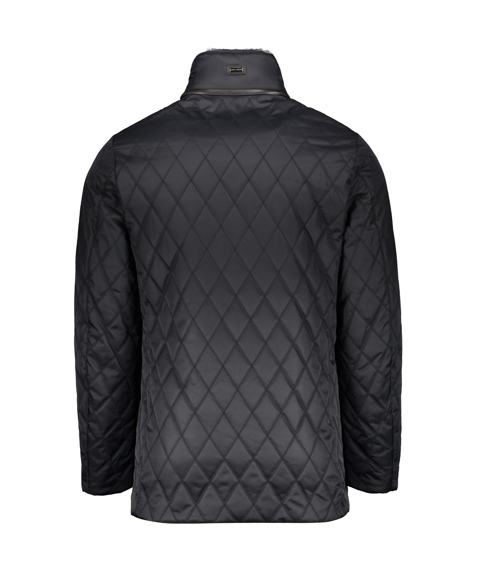 Paul & Shark Long-sleeved Quilted Jacket In Black