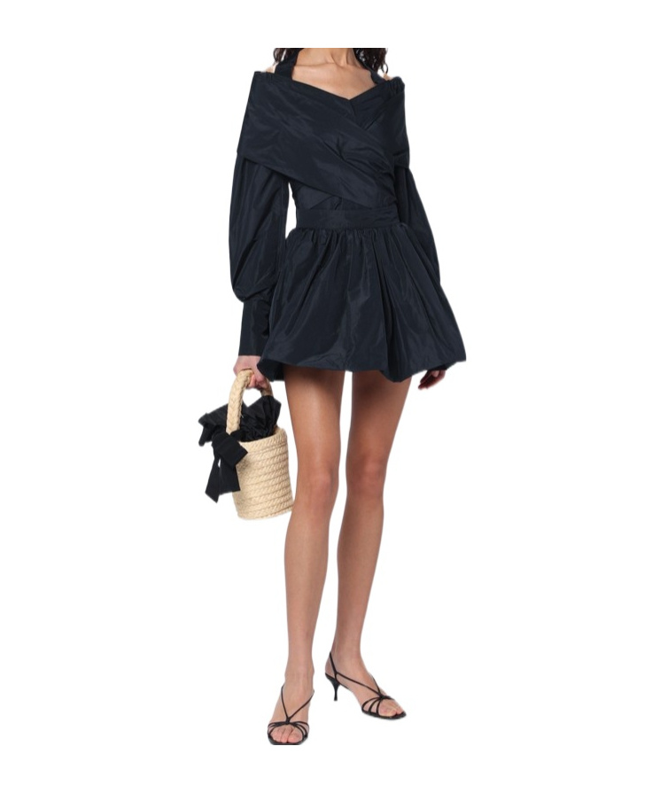 Shop Patou Wrap Blouse In Black