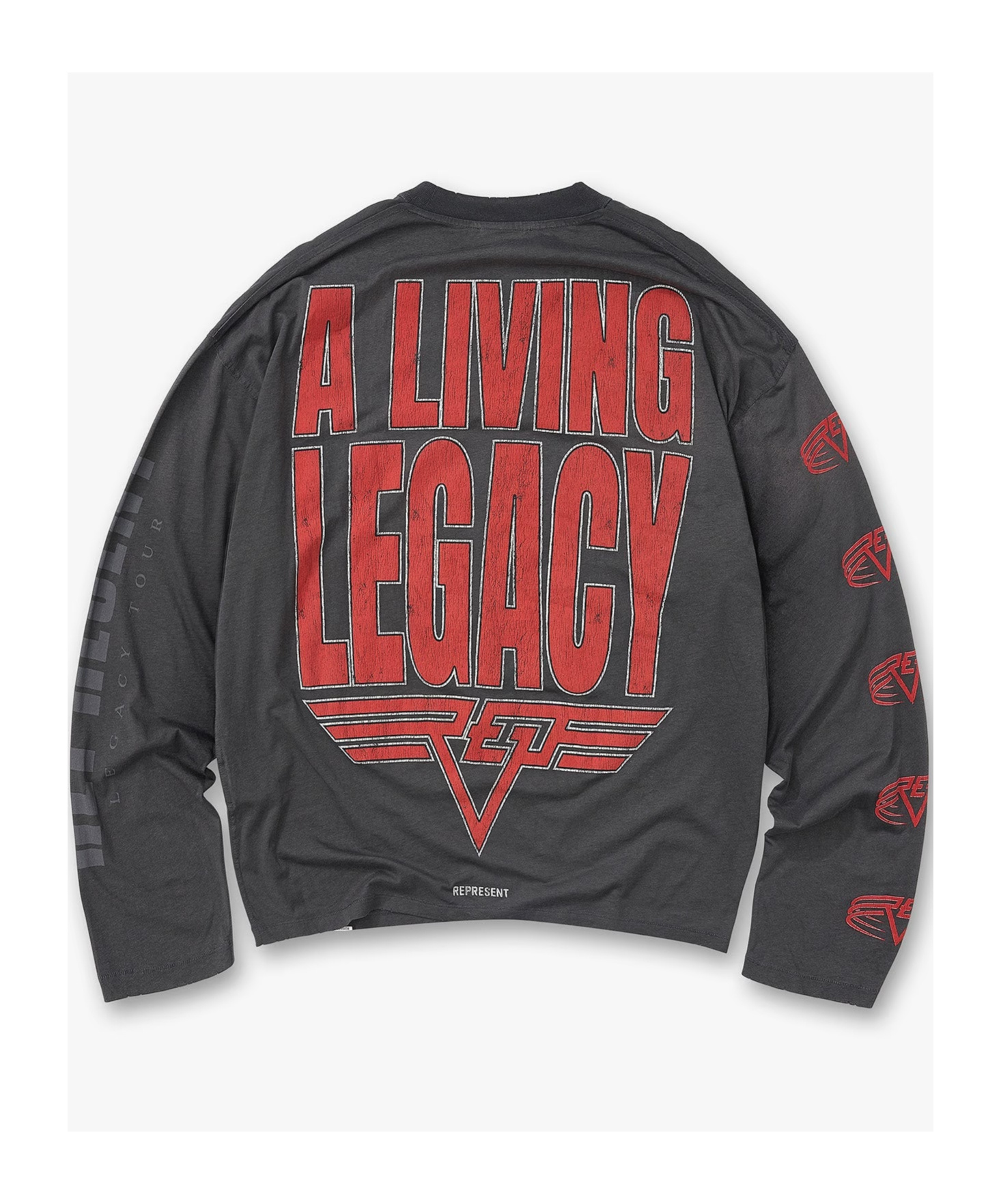 Represent Reversible Living Legacy Tour Long Sleeve T-shirt In Black