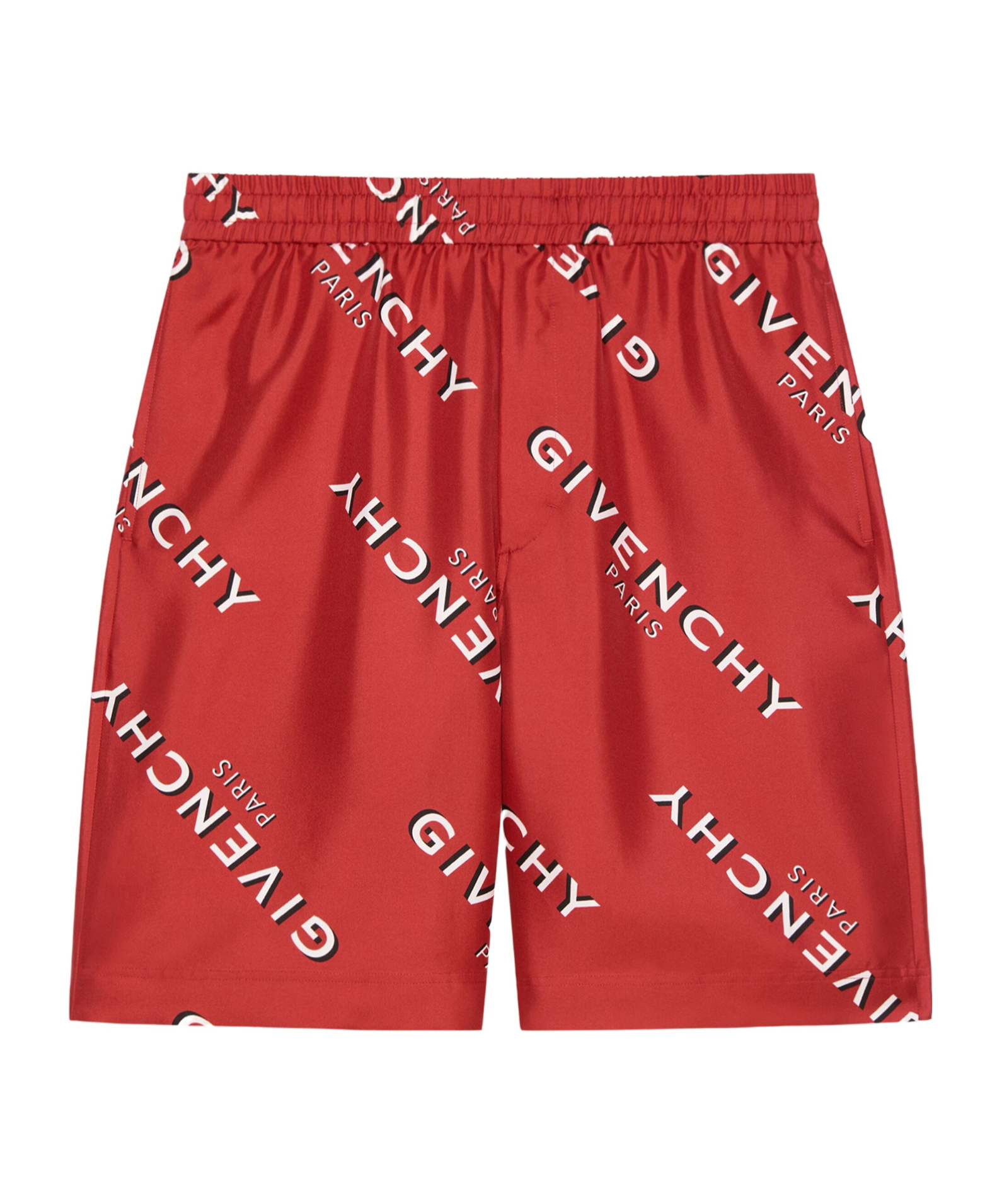 Givenchy Shadow Printed Bermuda Shorts In Silk In Brown