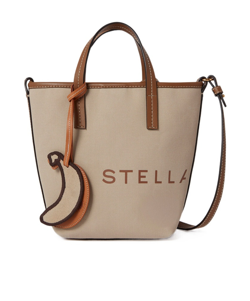 Stella Mccartney Smc Bananatex Crossbody Tote Bag In Pebble