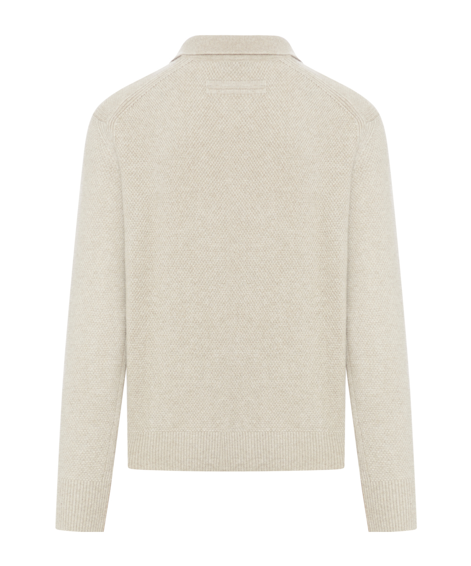 Shop Zegna Oasi Knitted Polo Shirt In Nude