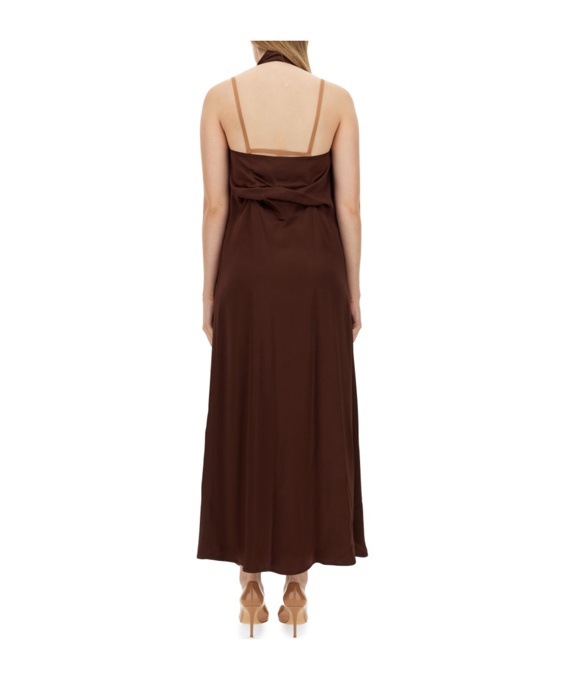 ALYSI ALYSI HALTERNECK SLEEVELESS MAXI DRESS
