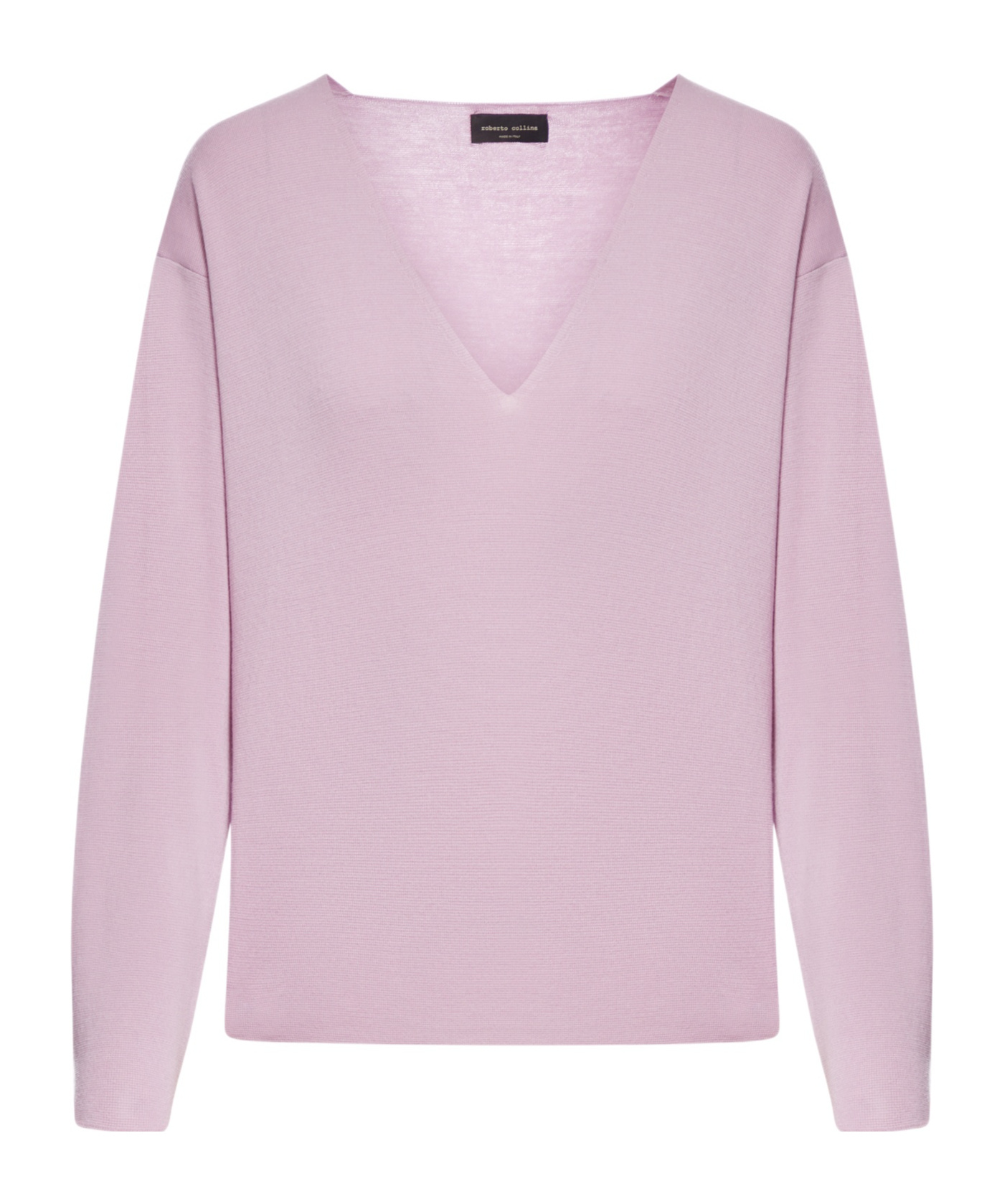 Roberto Collina Long-sleeved Sweater In Pink