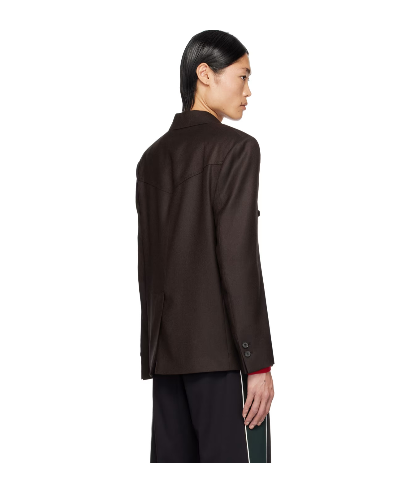 Paul Smith X Commission Lapped Collar Blazer In Black