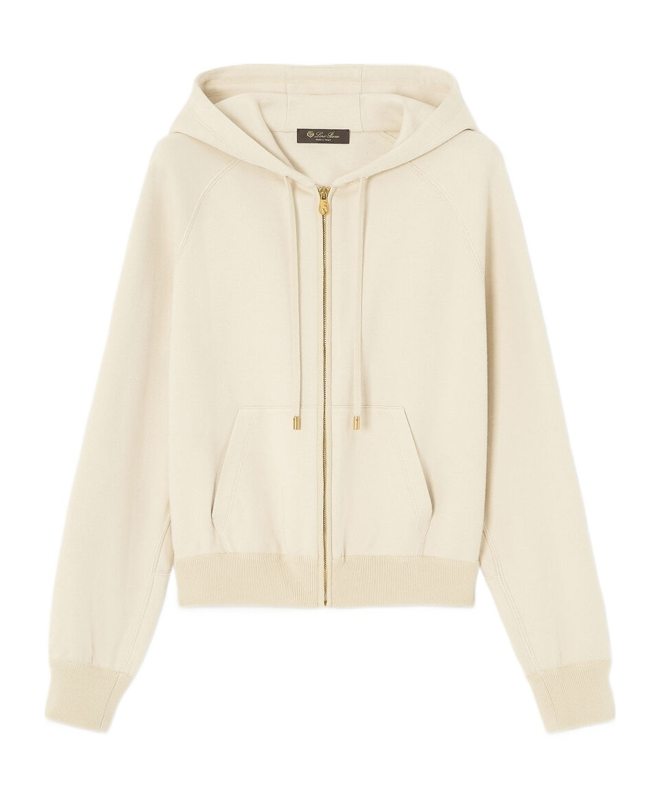 Loro Piana Viera Bomber Jacket In White