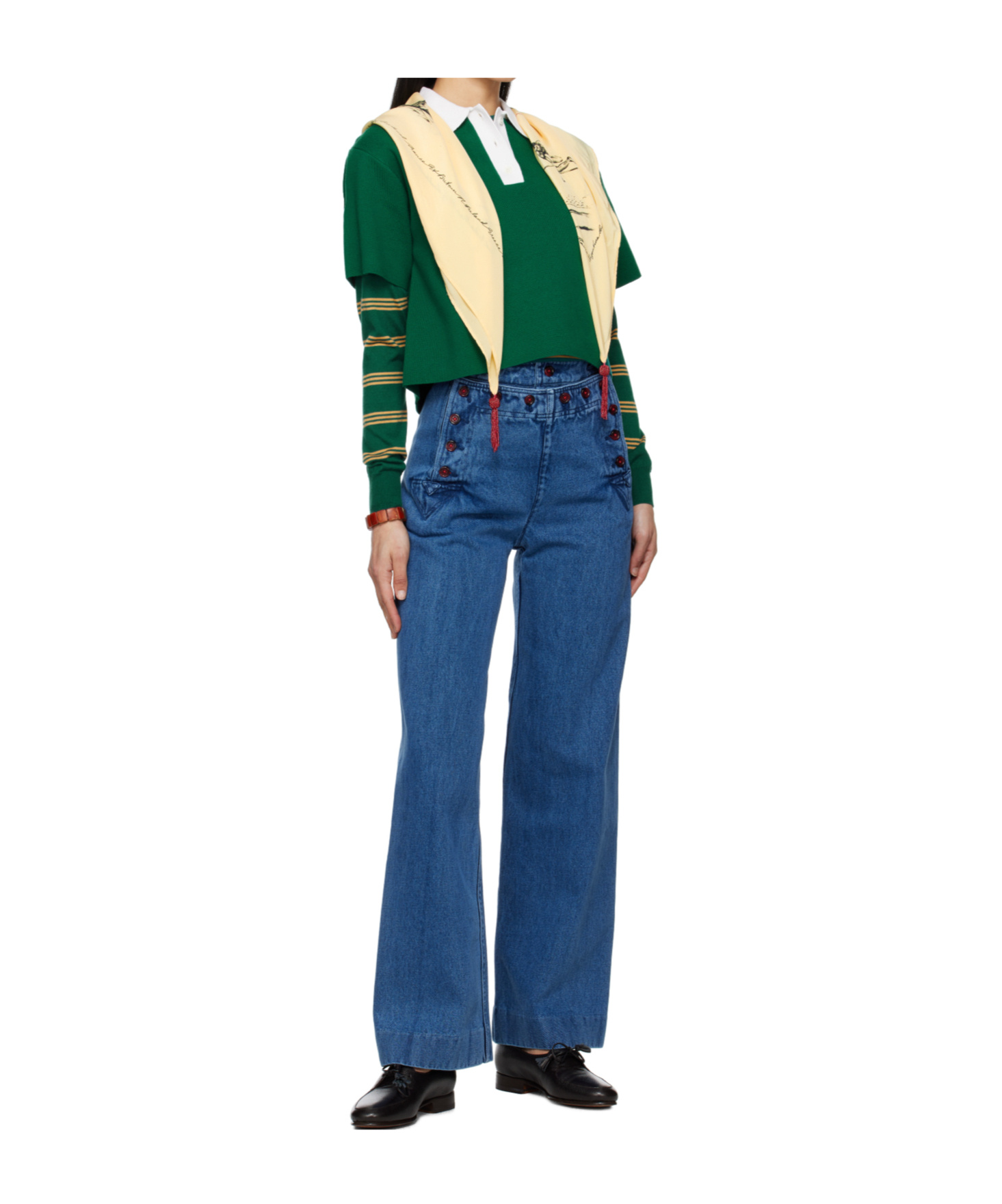 Bode Sailor Jeans In Purple