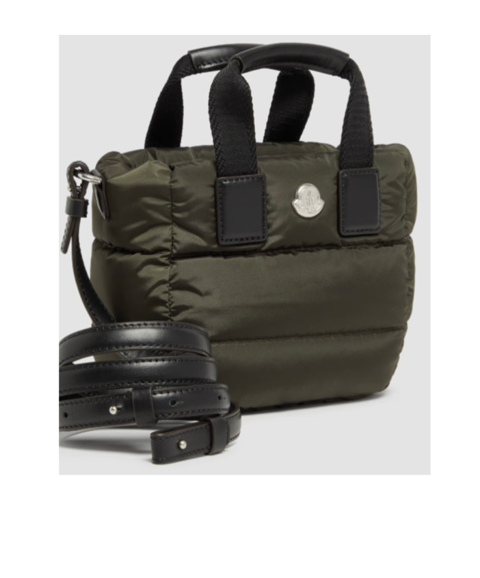 Shop Moncler Caradoc Water-repellent Micro Tote Bag In Green