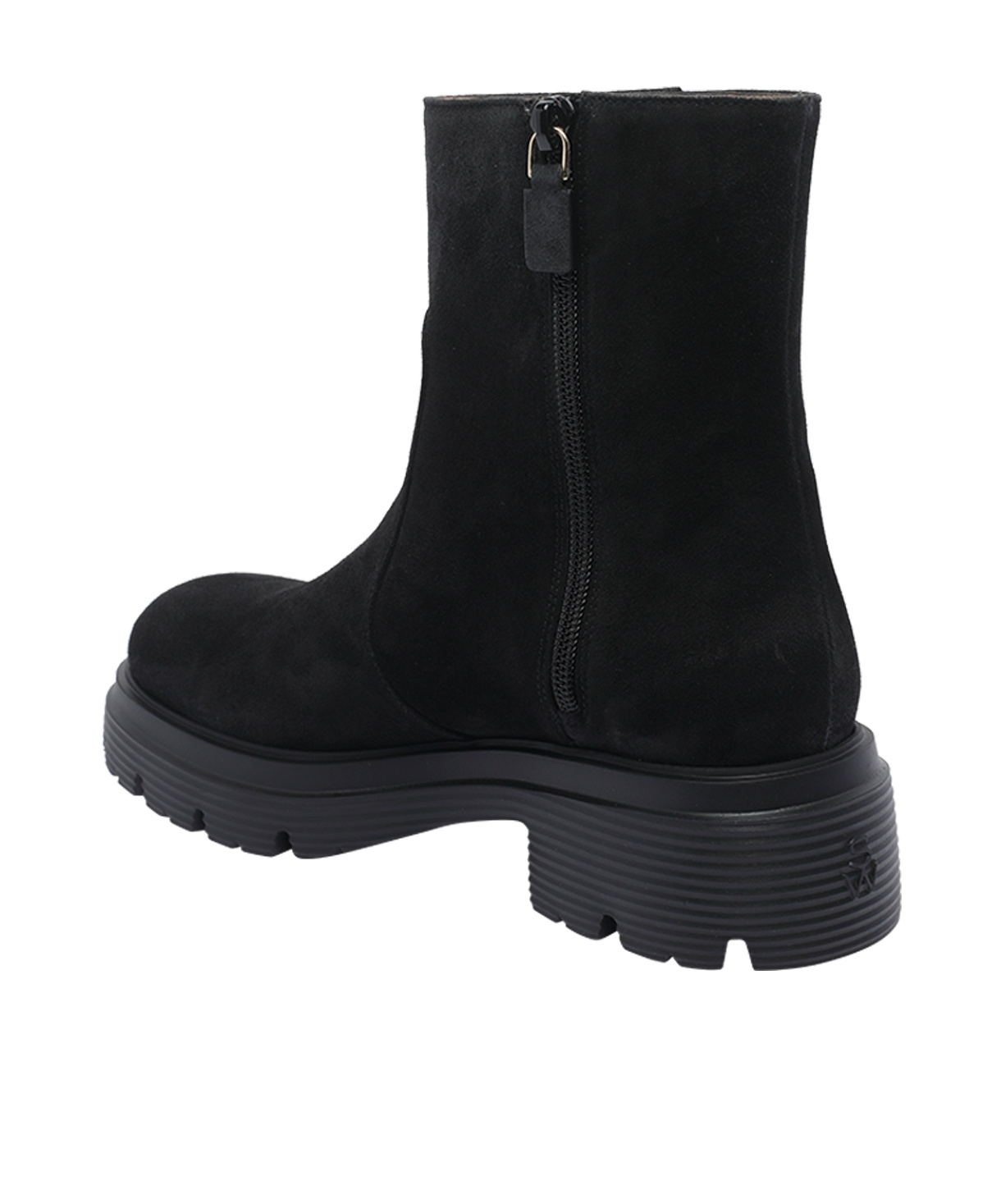 Stuart Weitzman Round-toed Ankle Boots In Black