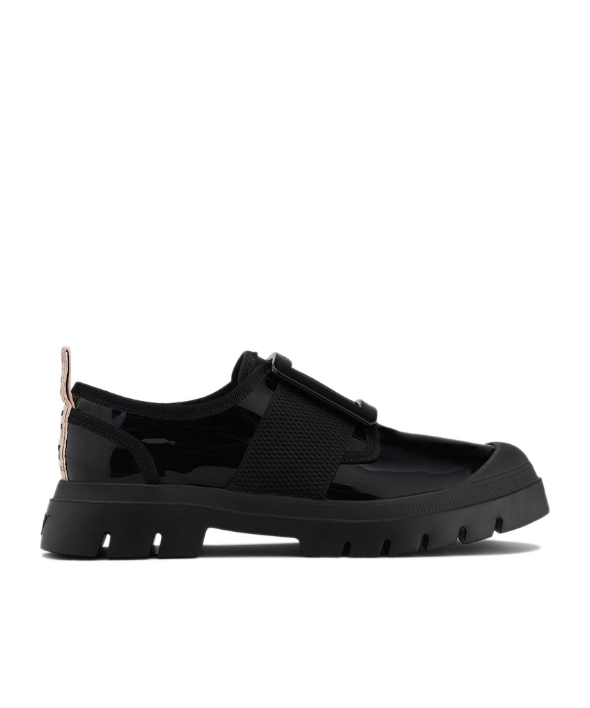 Roger Vivier Walky Viv'buckle Low-cut Casual Shoes In Black