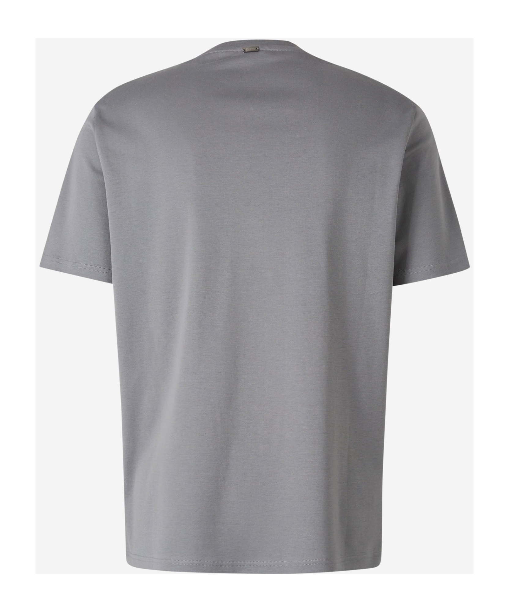 Herno Contrast Pocket T-shirt In Gray