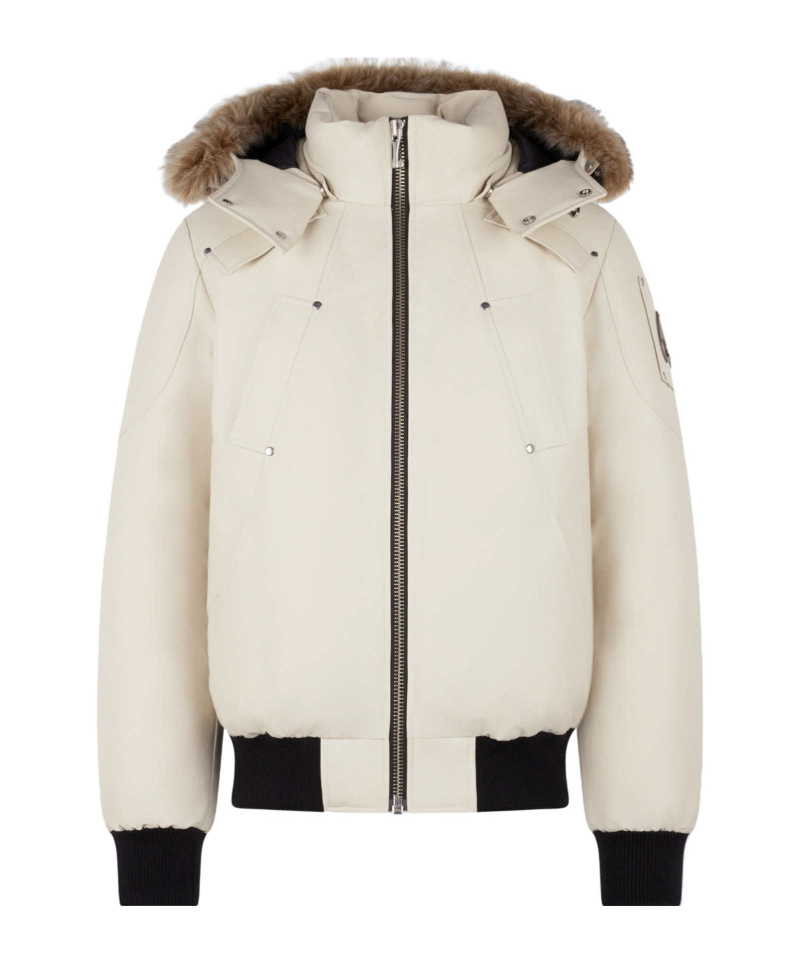 Moose Knuckles Long-sleeved Cotton Jacket In White