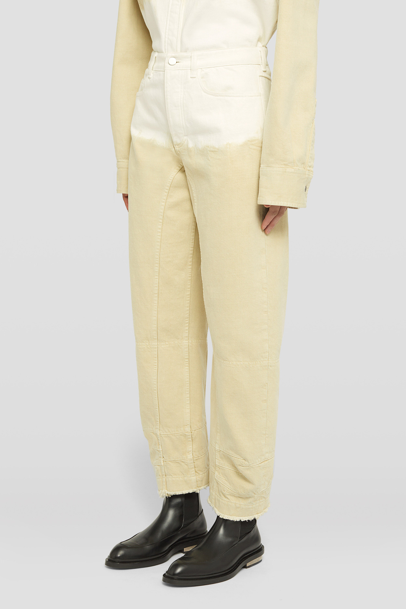 Jil Sander 69 Aw 20 Treated Trousers Almond In Nude