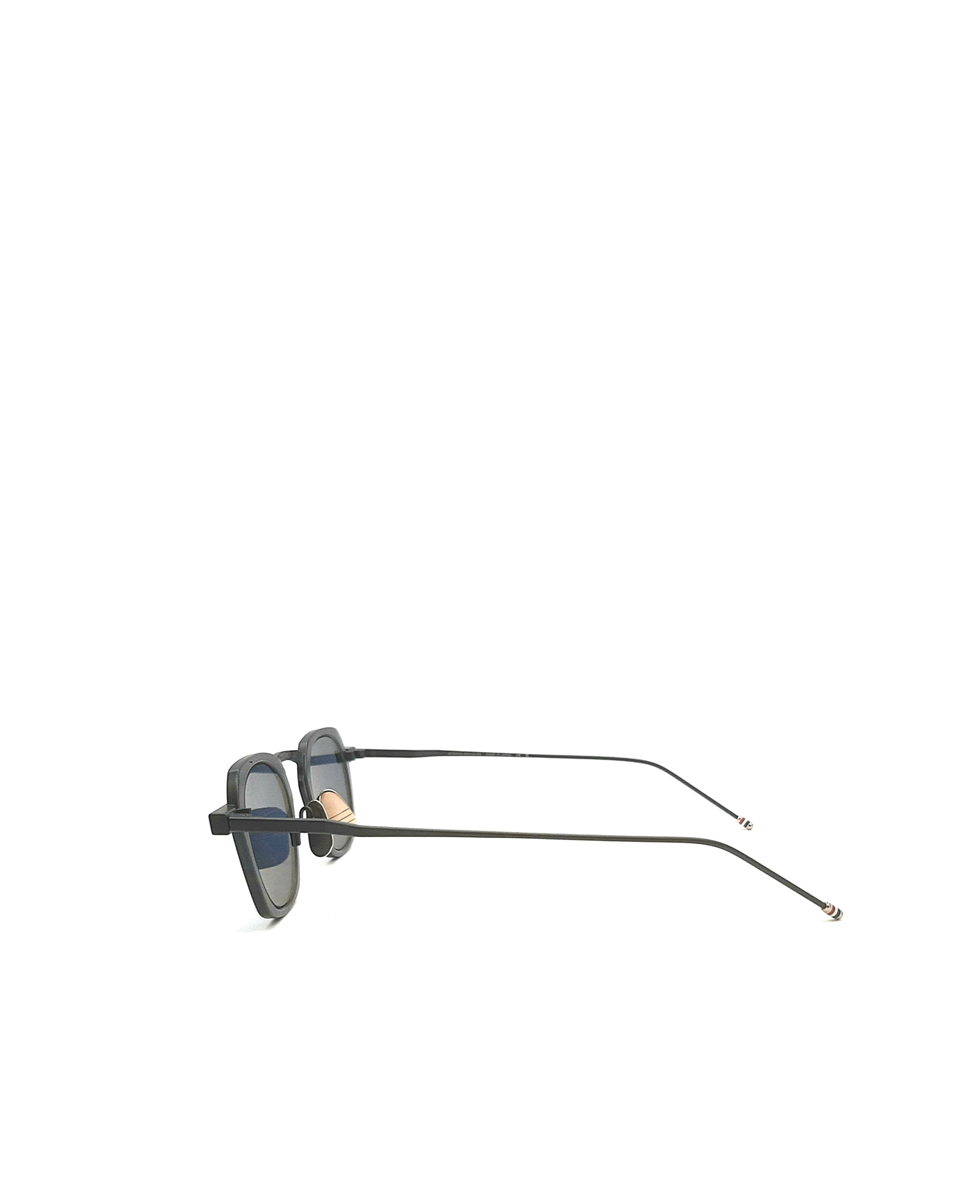Thom Browne Signature Stripes Square Sunglasses In Blue