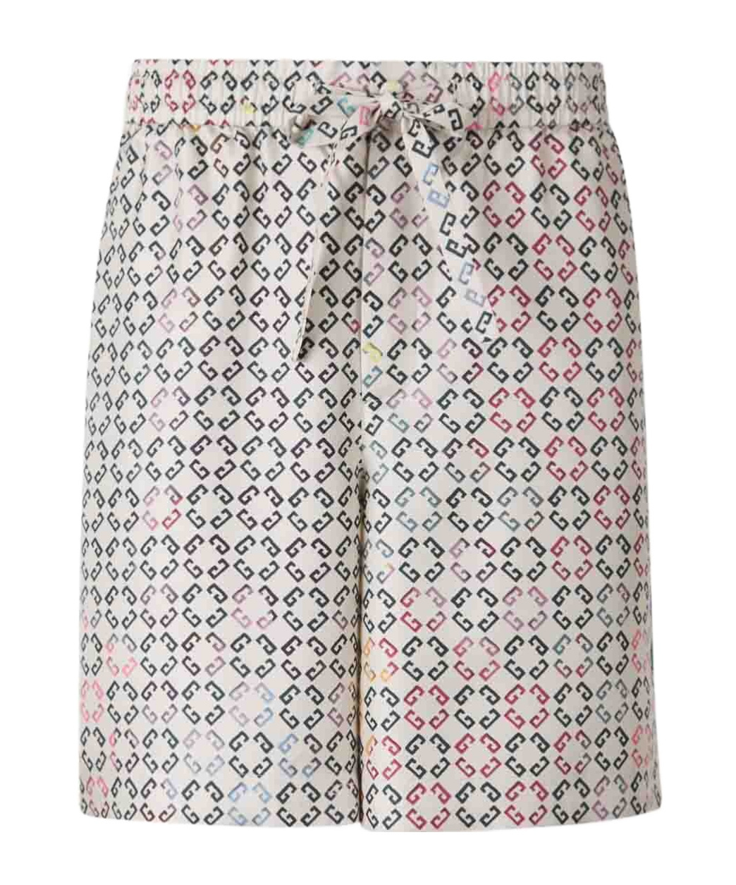 Givenchy Multicolor Monogram 72 Drawstring Pyjama Shorts In White