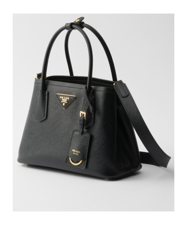 Prada Double Tote Bag In Black