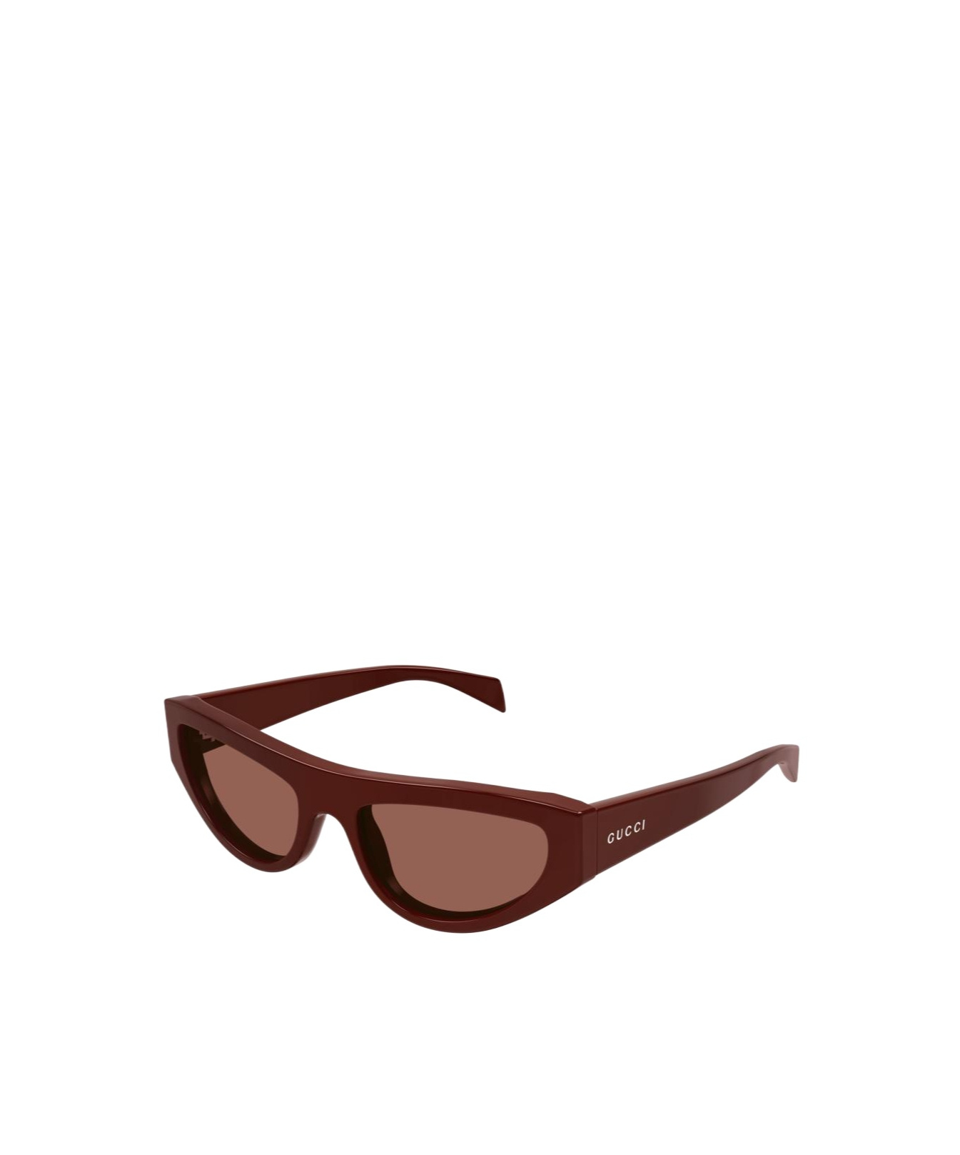 Gucci Geometric Frame Sunglasses In Brown