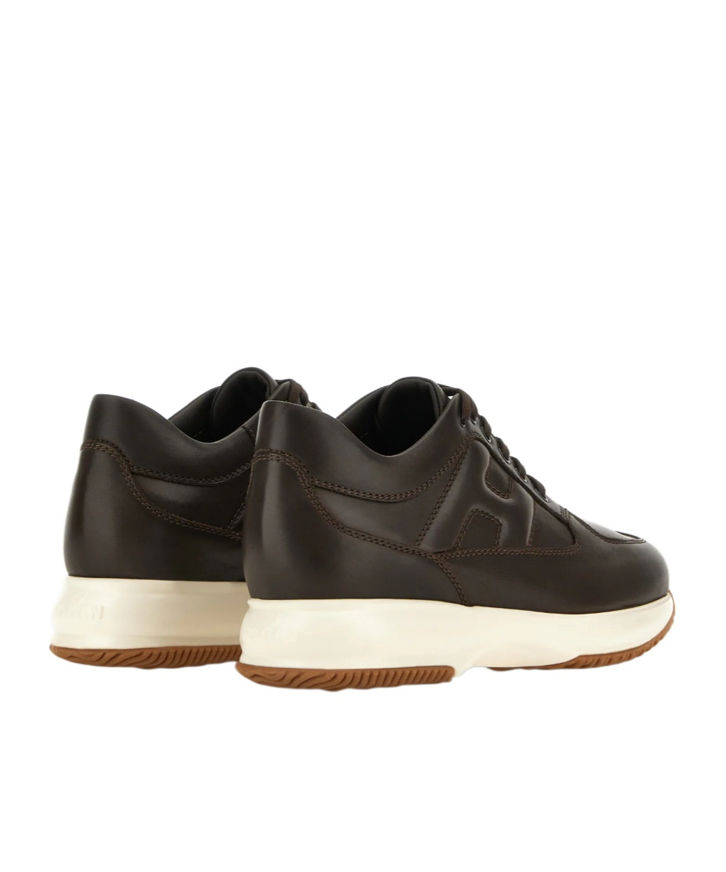 Hogan Interactive Sneakers In Brown