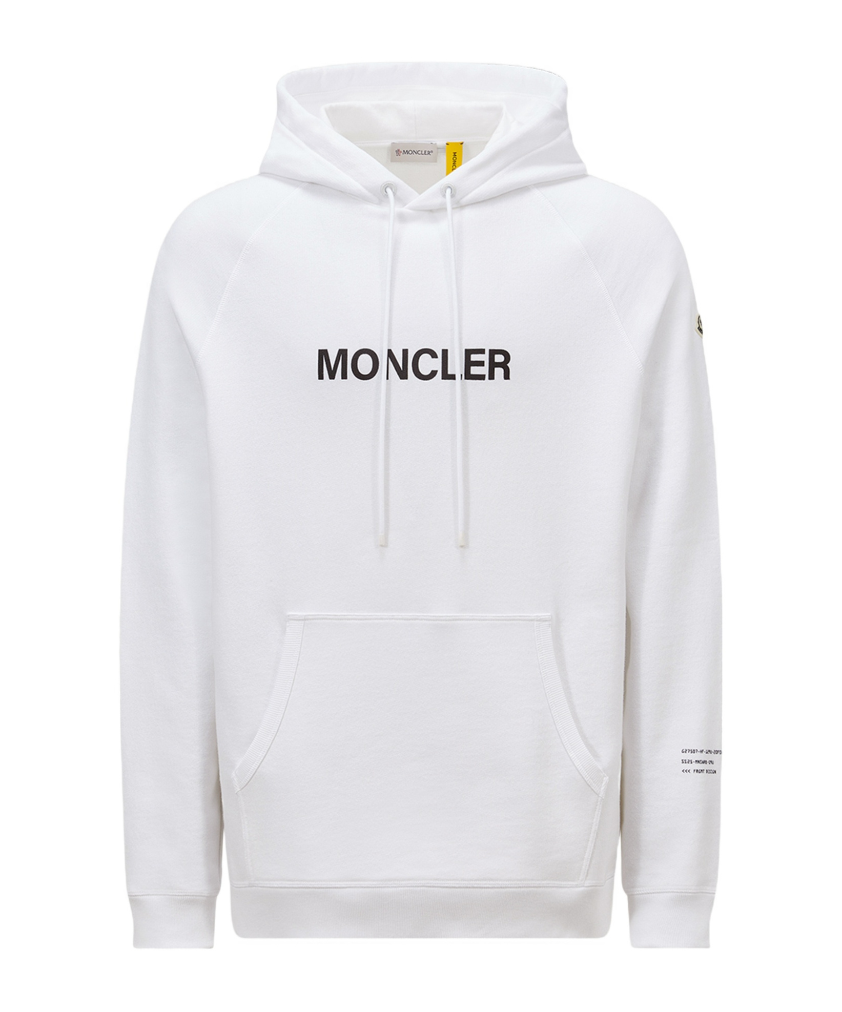 Shop Moncler X Frgmt Cartoon Logo Cotton Hoodie In White
