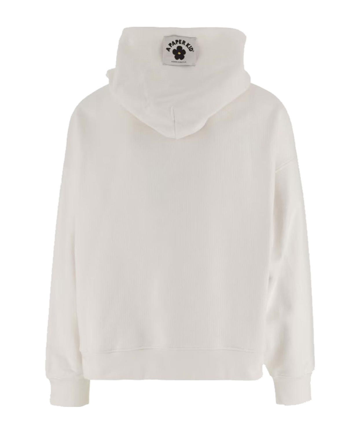 A Paper Kid Cotton Sweatshirt With Logo In White