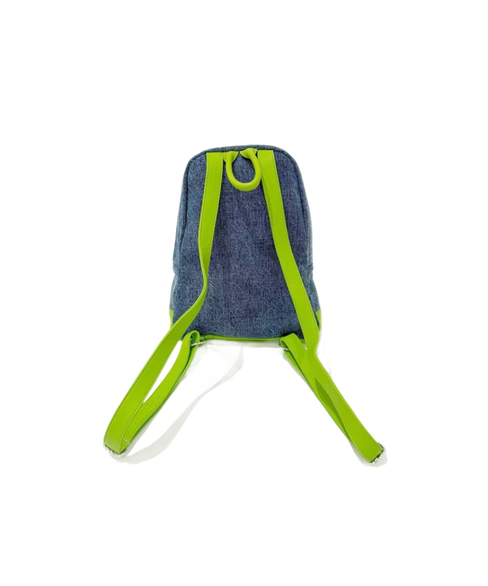 Chrome Hearts Cross Denim Backpack In Green