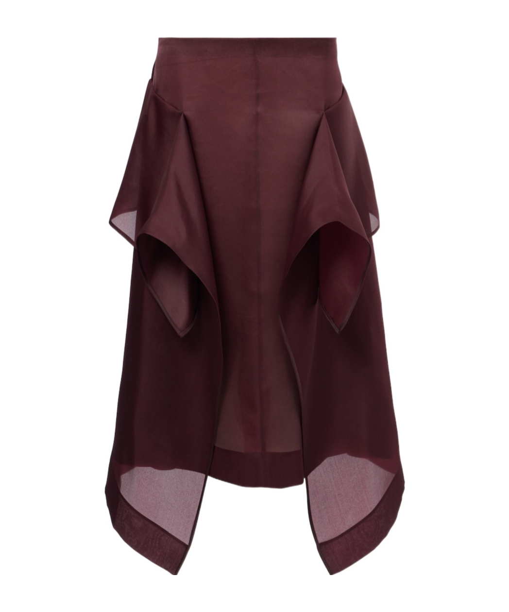 Khaite Nina Midi Skirt In Burgundy