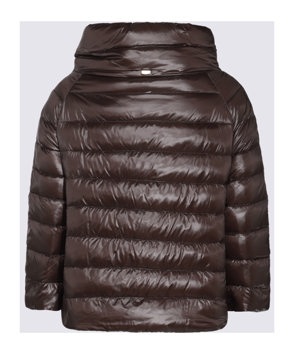 Herno Brown Sofia Down Jacket In Black