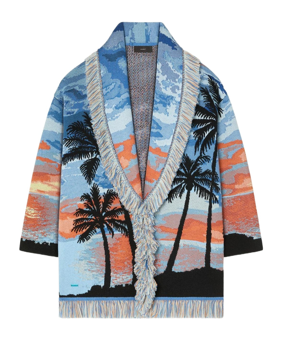 Alanui Hawaiian Sunset Cardigan In Blue