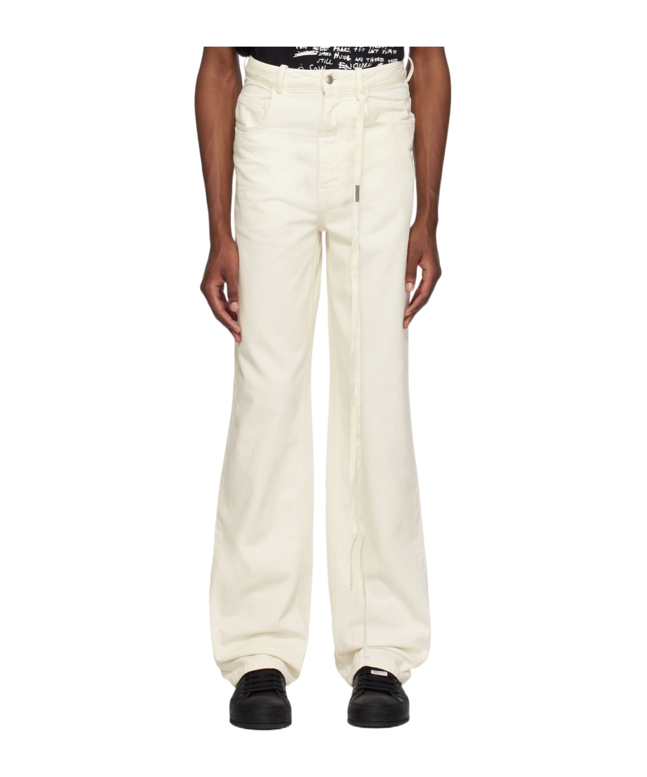 Ann Demeulemeester Off-white Kevin Jeans In White
