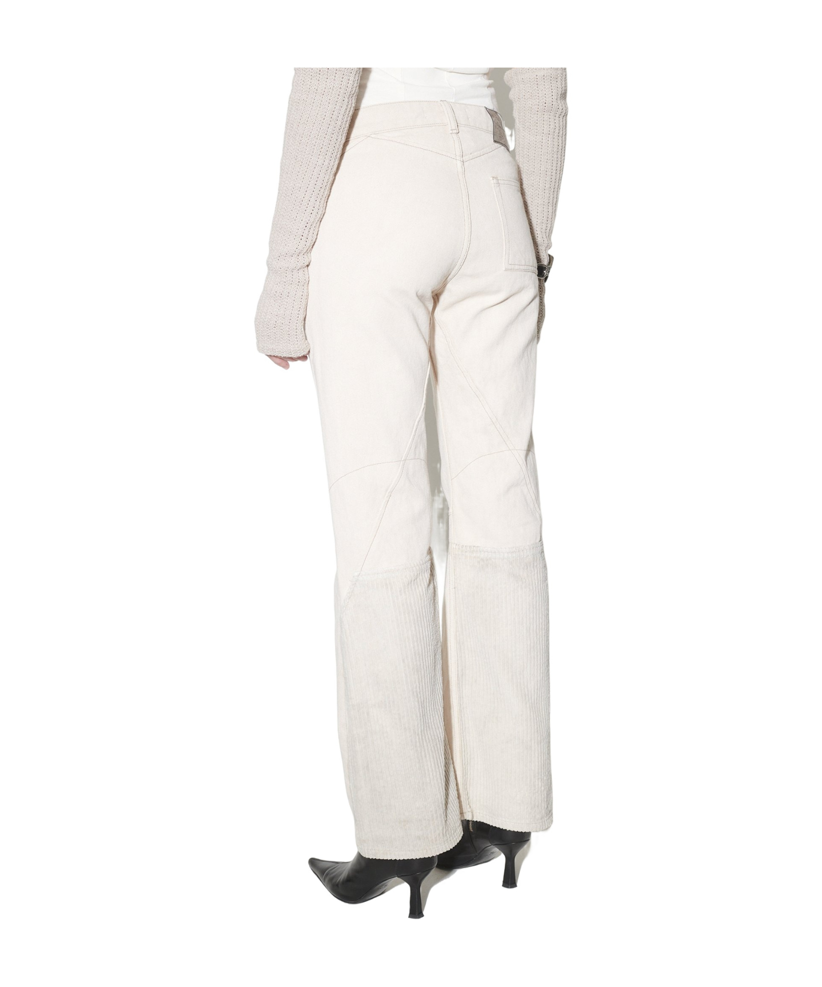 Our Legacy Moto Cut Straight-leg Jeans In White