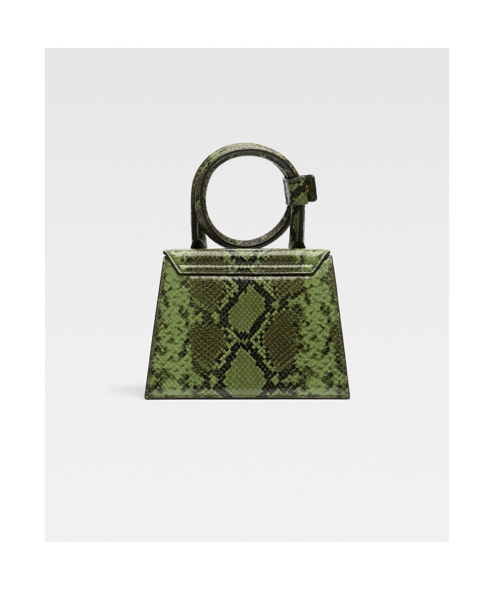 Jacquemus Women Le Chiquito Noeud Leather Handbag In Green