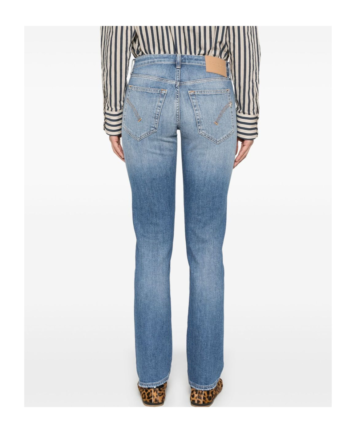 Dondup Belt-loop Jeans In Blue