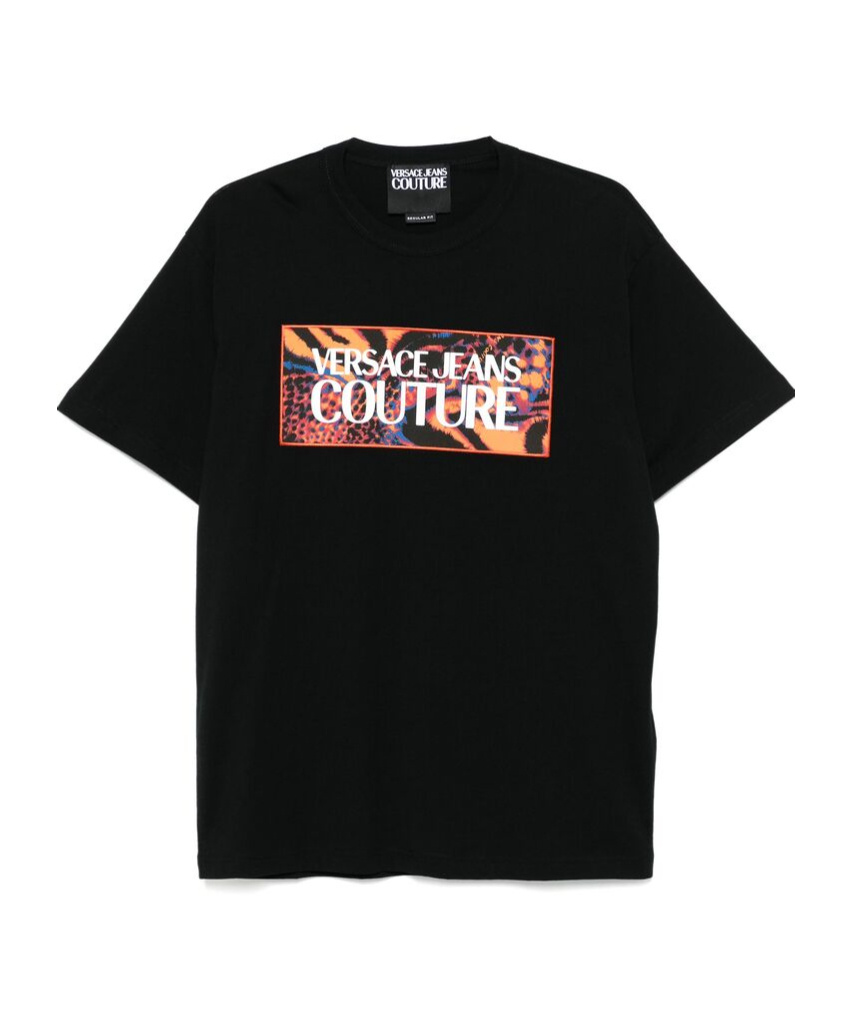Versace Jeans Short-sleeved T-shirt In Black
